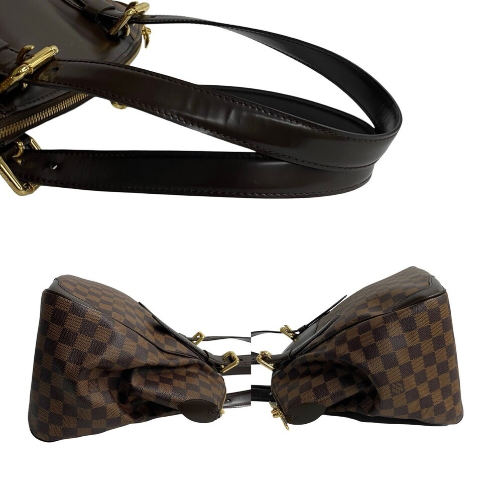 LOUIS VUITTON Authentic Brown Damier Leather Tote Bag - Picture 5 of 9